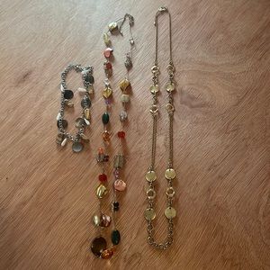 Triple Set Lia Sophia Necklaces